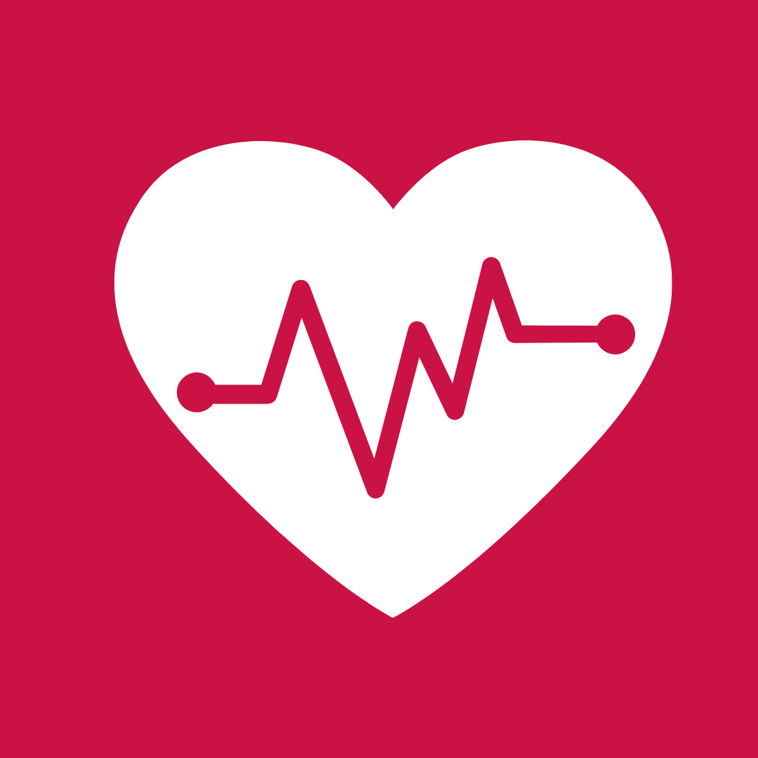 white heart symbolizing the benefit of dance